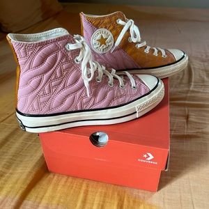 Chucks 70 Hi Lotus PINK/SAFFROM YELLOW 6.5